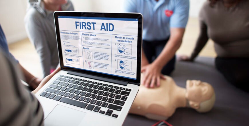 CPR First Aid Training Concept