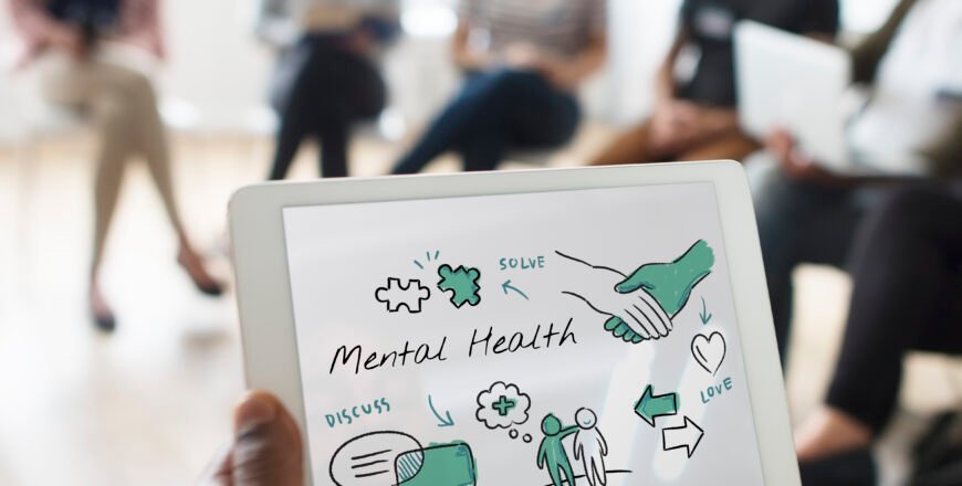 Mental health care sketch diagram